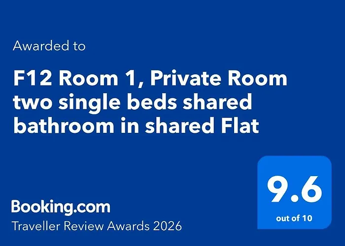 F12 1, Private Two Single Beds Shared Bathroom In Shared Flat Msida